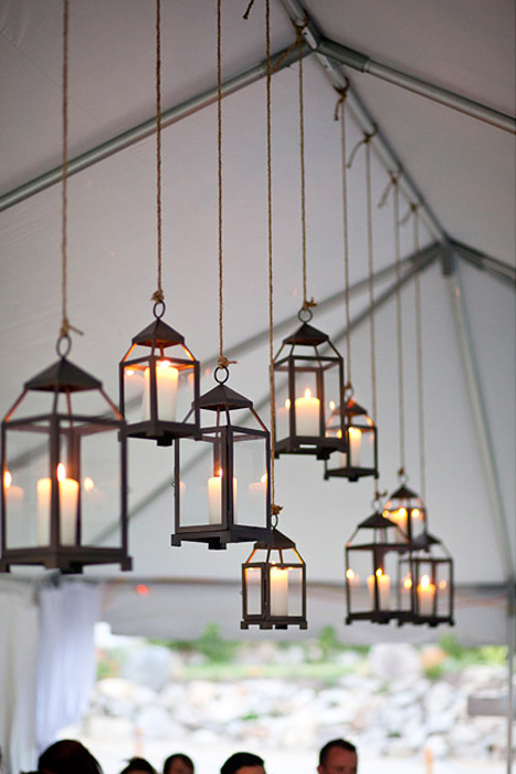 hanging candle lanterns