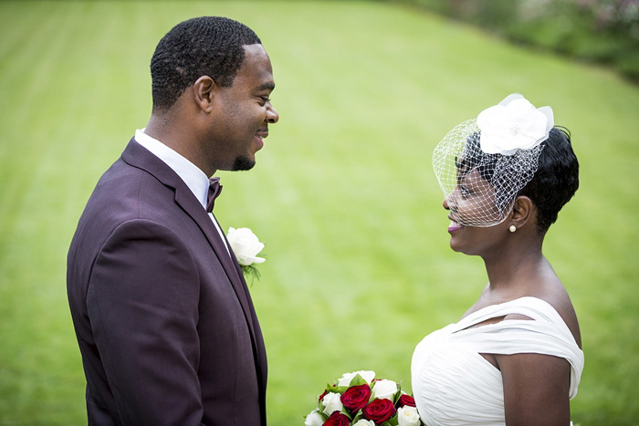 Paris garden elopement ceremony