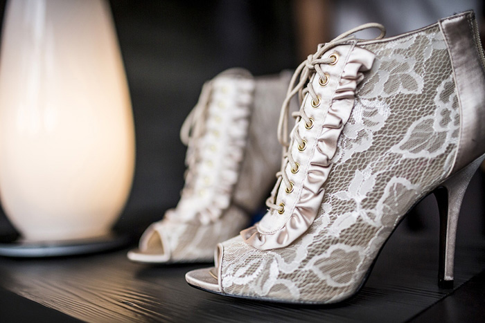 lace wedding booties