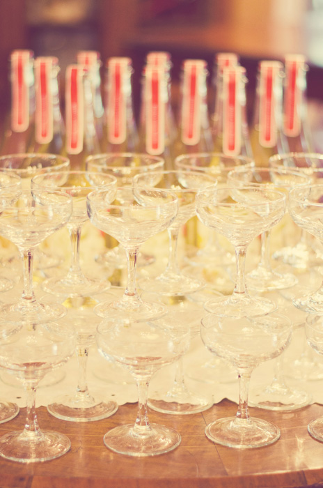 champagne glasses