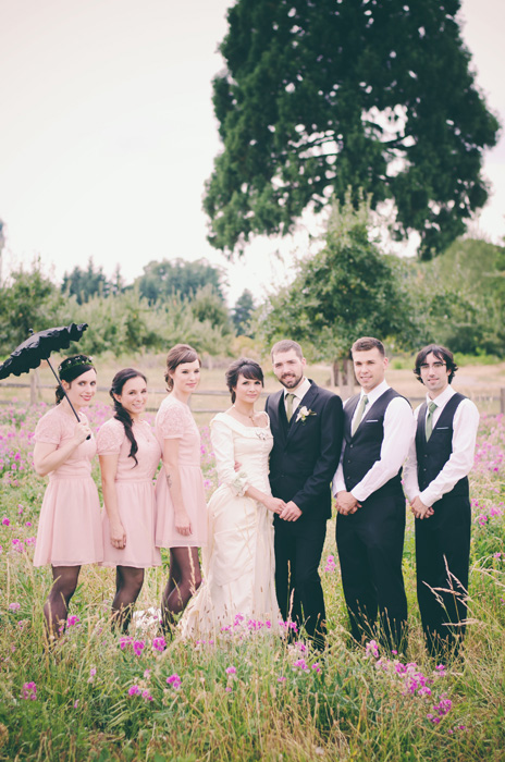 bridal party portrait