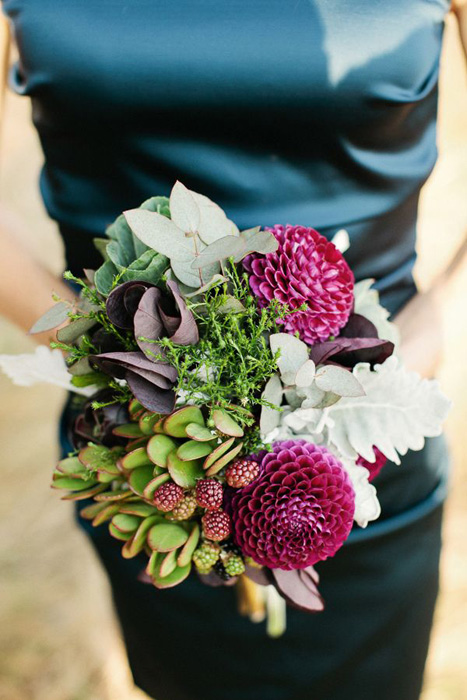 jewel tone wedding bouquet