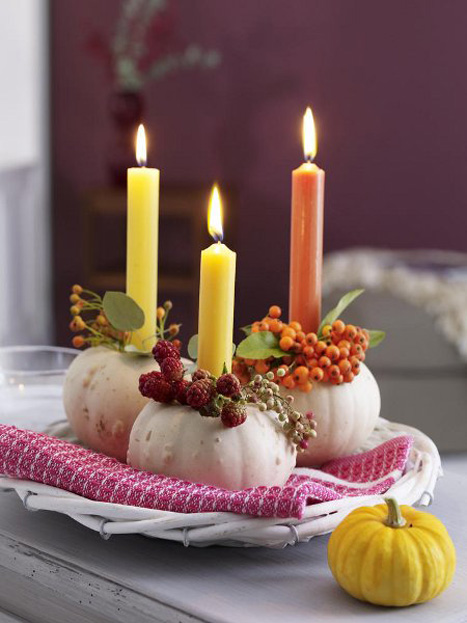 pumpkin candleholder