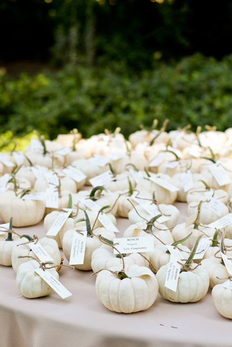 pumpkin placecards