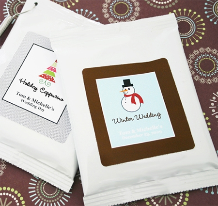 holiday cappuccino favors