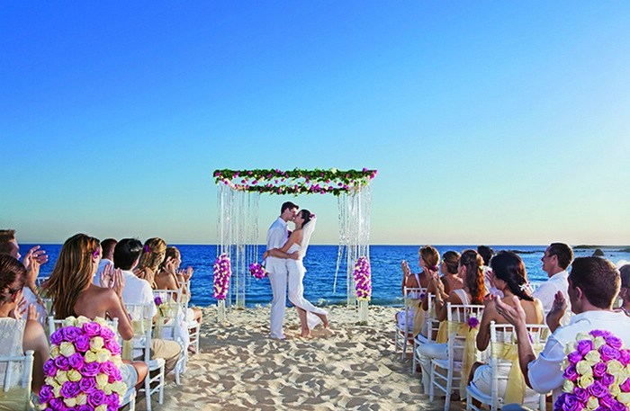 Secrets Puerto Los Cabos wedding on the beach