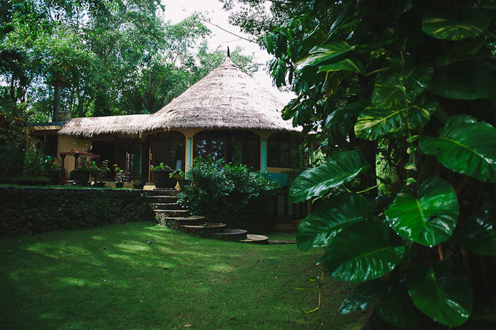 thatched home in bali