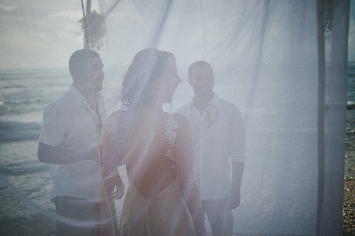 Bali wedding ceremony on the beach