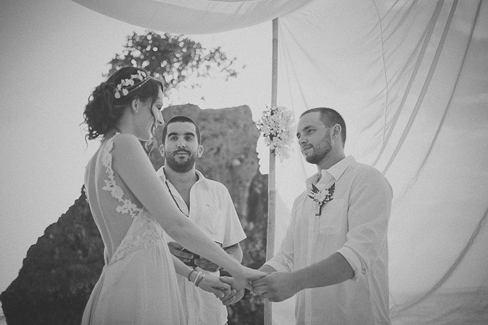 Bali beach wedding ceremony