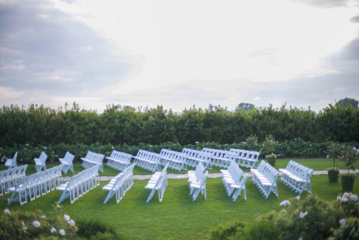 outdoor wedding set-up