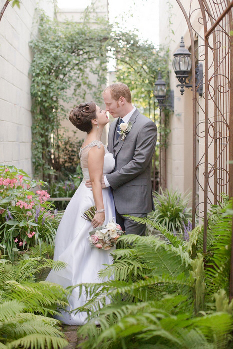 bride and groom portrait