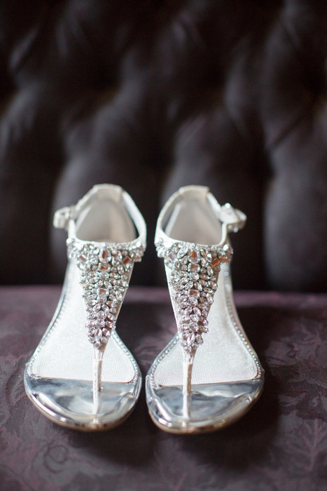 crystal beaded wedding shoes