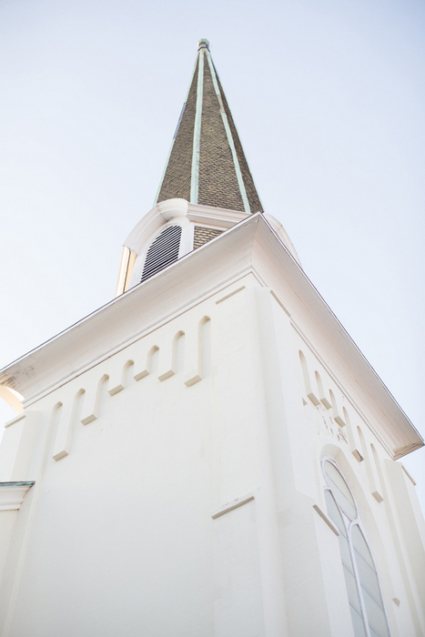 white church steeple