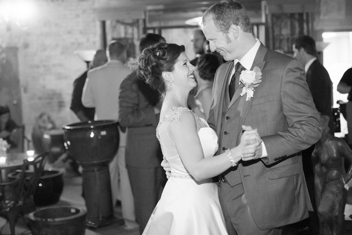 bride and groom first dance