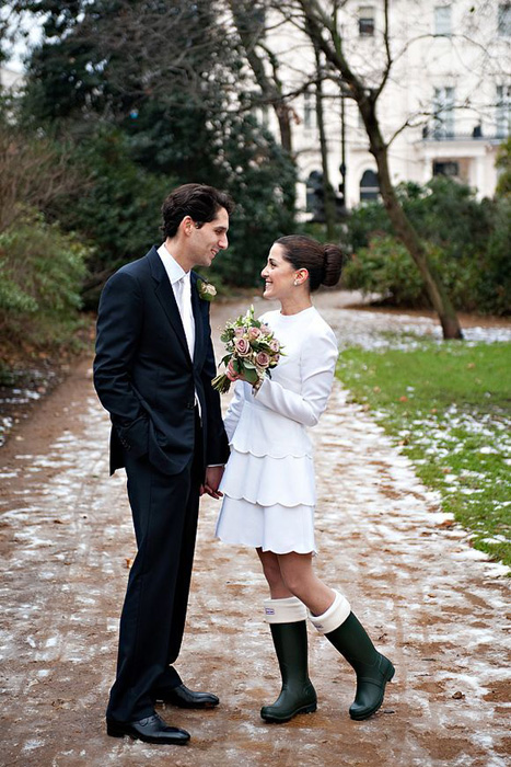 wedding hunter boots