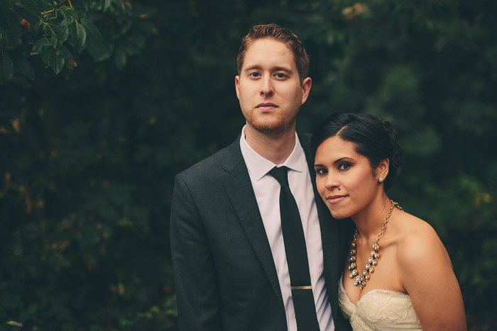 bride and groom portrait