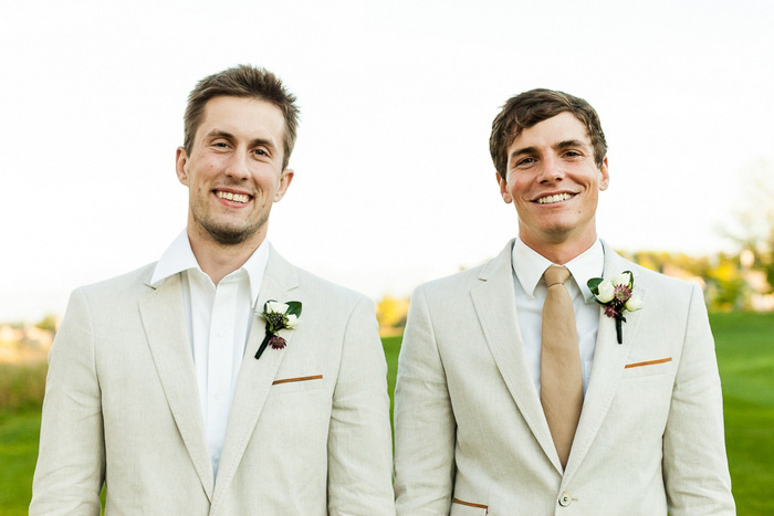 groom and best man portrait