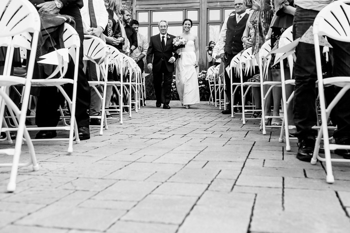 bride walking down the aisle