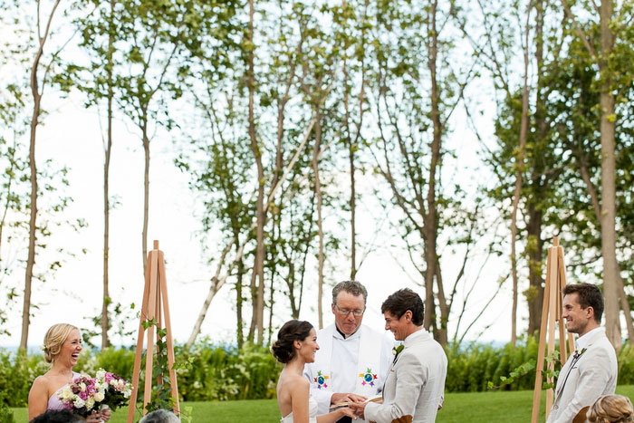 outdoor golf club wedding ceremony