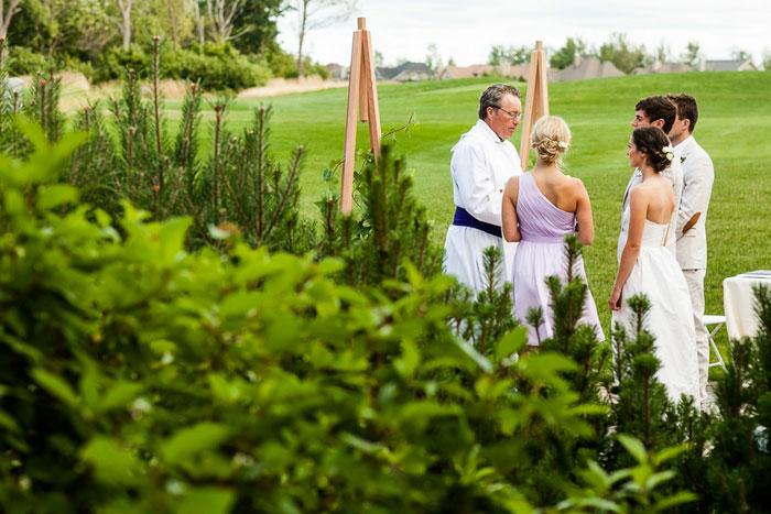 outdoor collingwood wedding ceremony