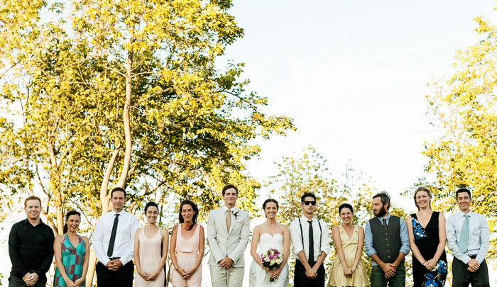 wedding party portrait