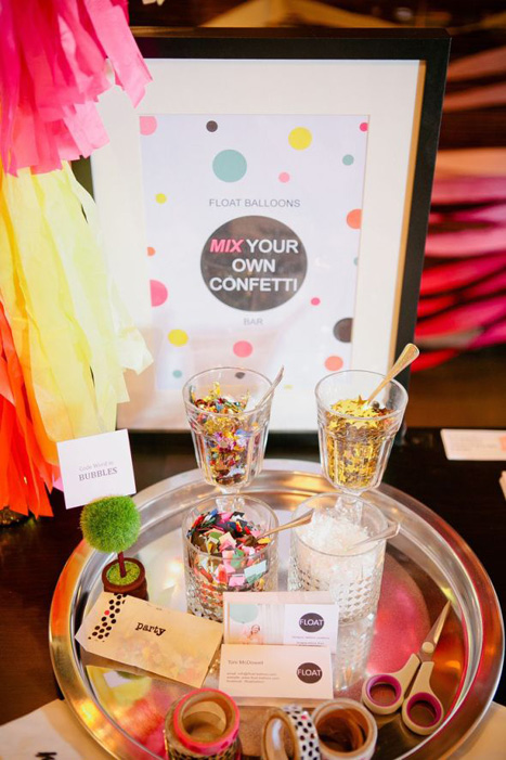 mix your own confetti bar