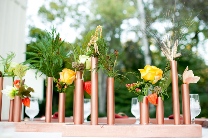 copper pipe centerpiece