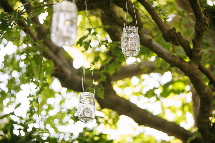 hanging mason jar lights