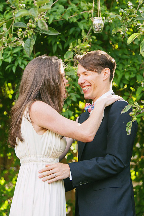 bride and groom at the altar