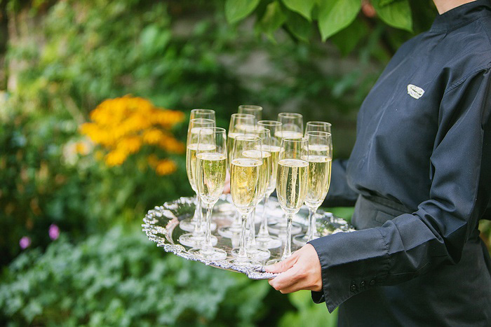 champagne for wedding reception