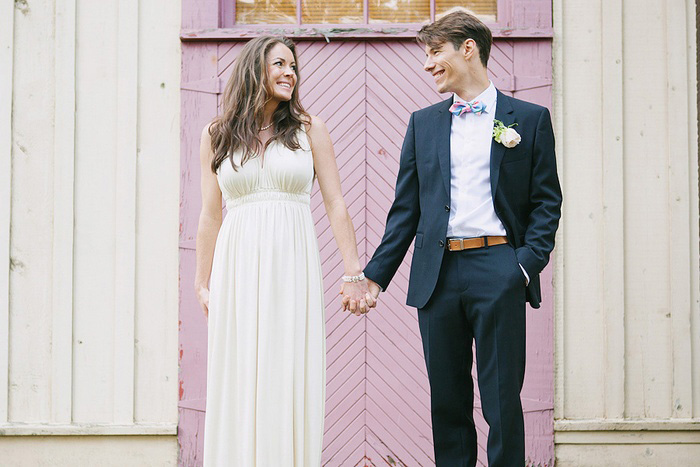 bride and groom portrait