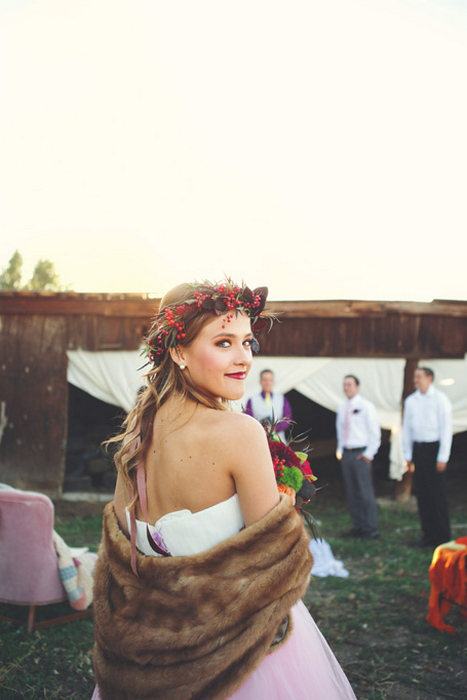 bride about to walk down the aisle