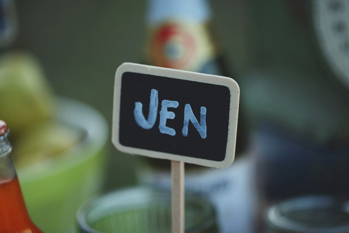 chalkboard place card