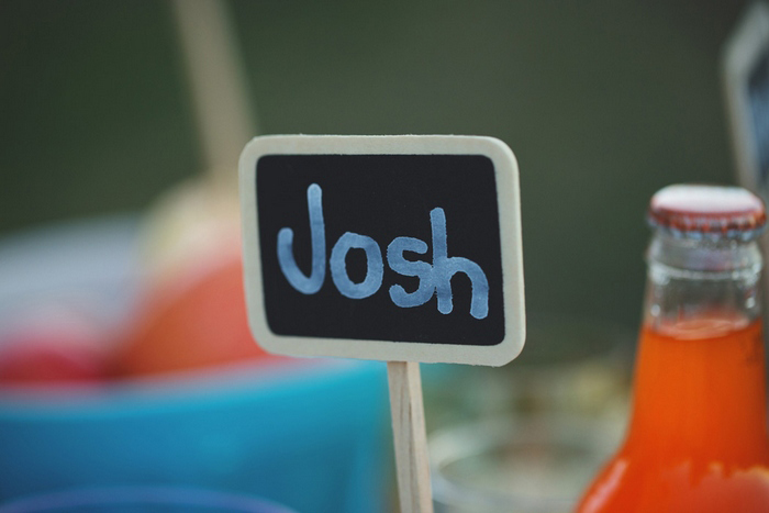 chalkboard place card