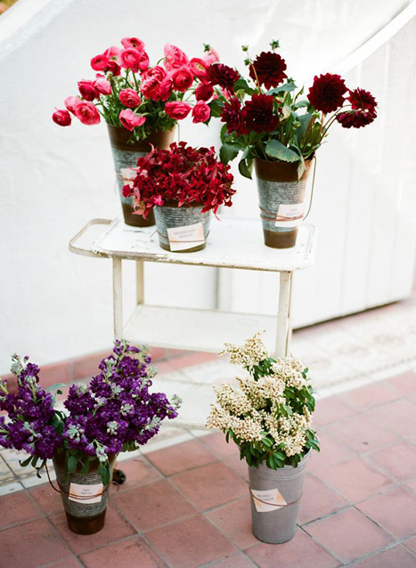 make your own bouquet flower stand