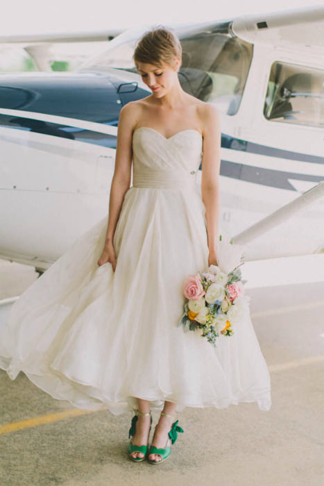 colorful wedding shoes for the bride