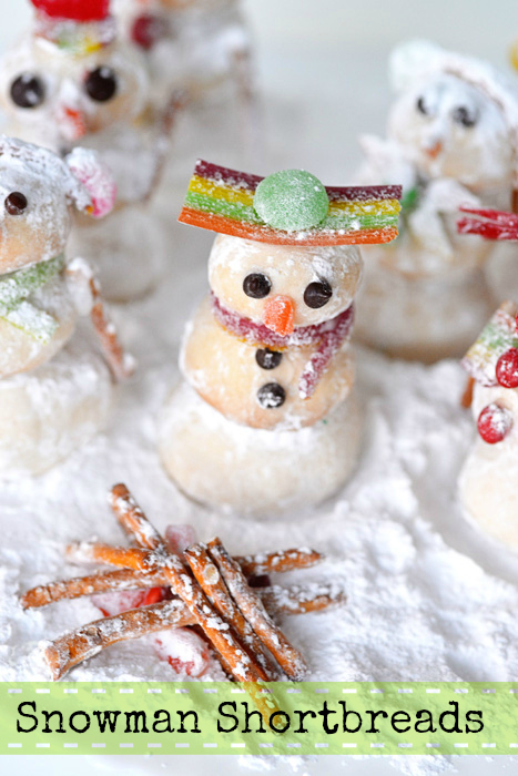 snowman shortbreads