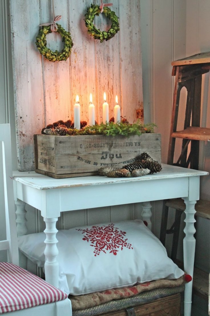 vintage crate wedding christmas