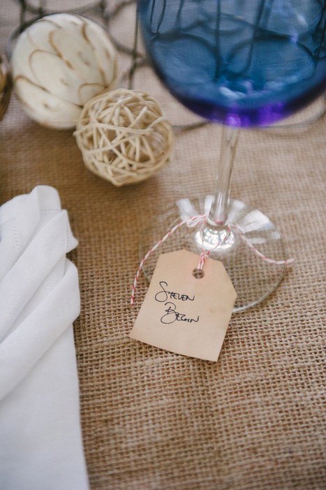 wine glass name tag