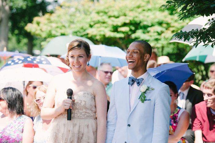 bride and groom saying their vows