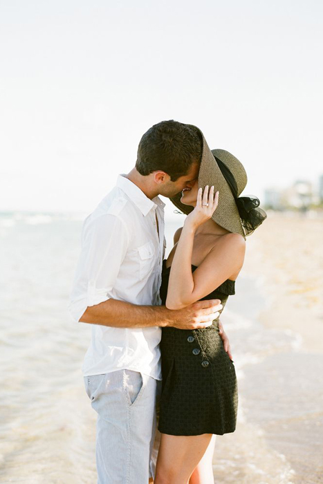 beach engagement session