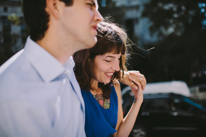 Bride and groom after elopement ceremony 