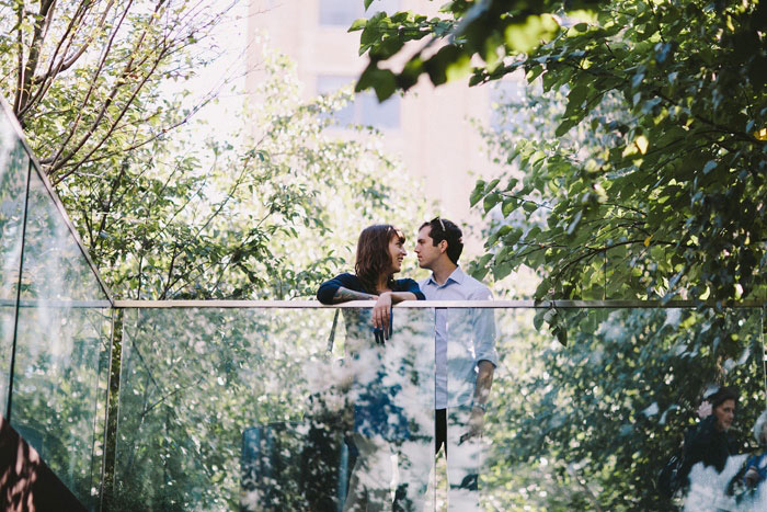 Bride and groom in New York