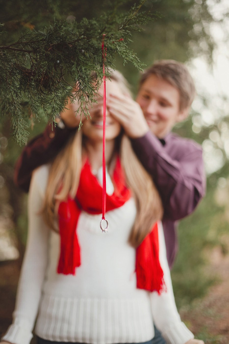 winter wedding proposal