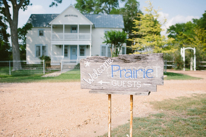 painted wedding sign