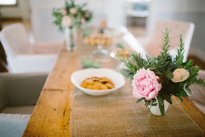 burlap table runner