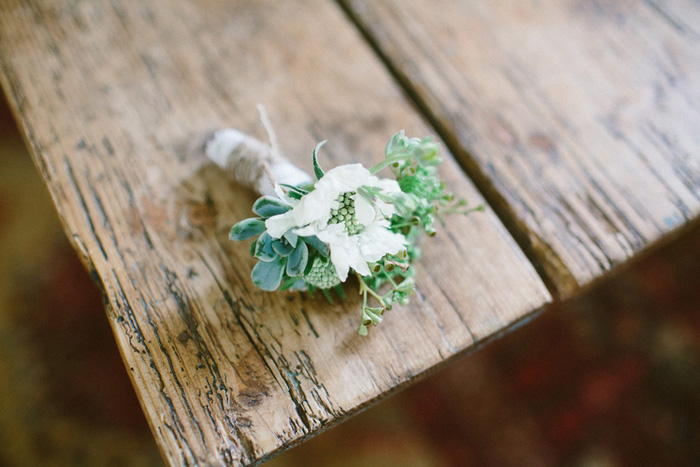 rustic boutonniere