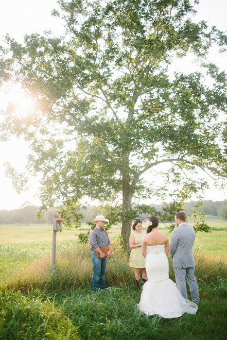 farm elopement ceremony