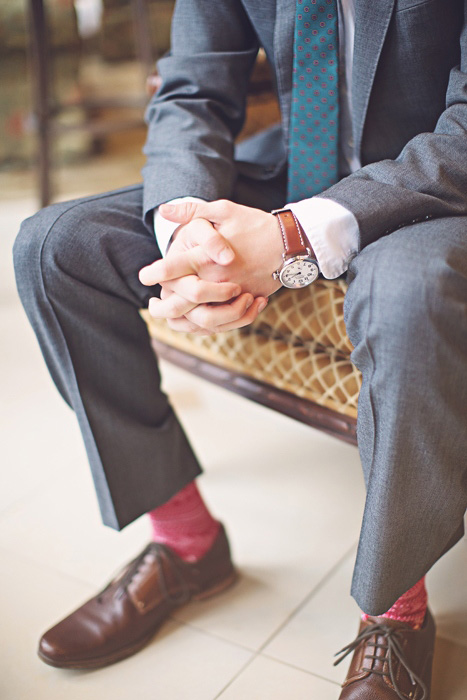 groom waiting