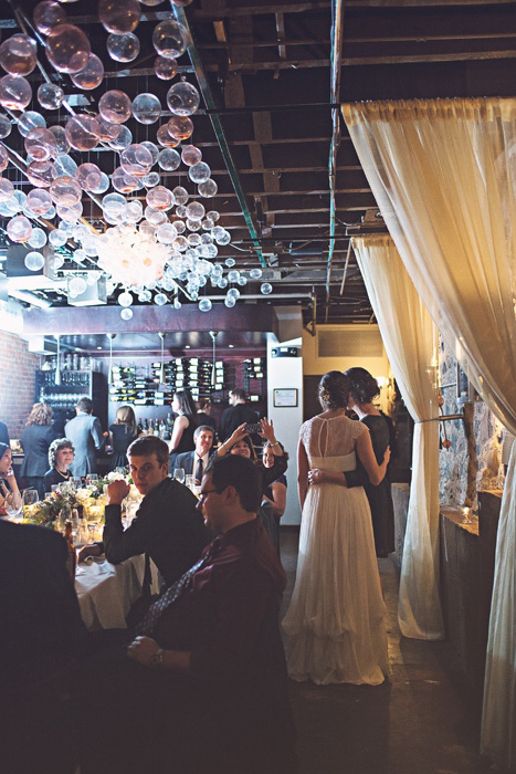 wine bar wedding reception